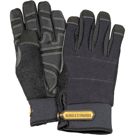 Youngstown Glove Waterproof All Purpose Gloves, Waterproof Winter Plus, Black, Large 03-3450-80-L